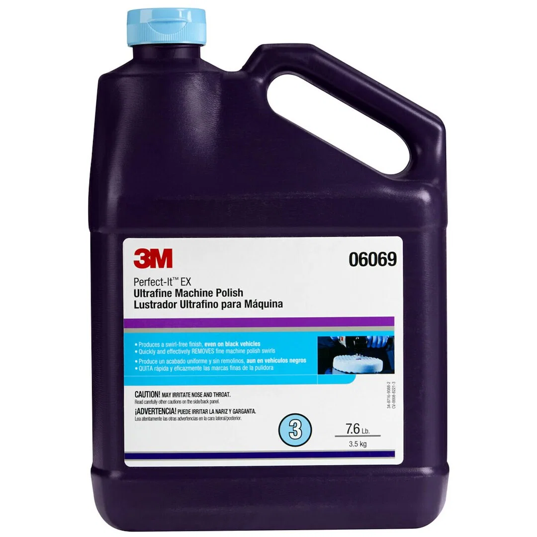 06069 – 3M Polishing Compound, Used To Eliminate Swirl Marks And Produces A High Gloss Finish Liquid Blue 1 Gallon Ca...